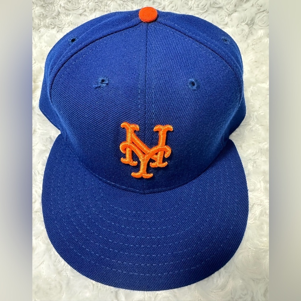 New York Mets Mens New Era 59Fifty Fitted 8 MLB WOOL Baseball Cap NWOT - Picture 2 of 6